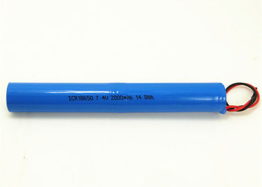 China Cilindrisch Ionen de Batterijpak van het 7,4 Voltlithium, 18650 Navulbaar Batterijpak leverancier