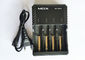 Zwarte 4 Groef 18650 Batterijlader, Elektronisch de Ladersabs van de Sigaretbatterij Materiaal leverancier
